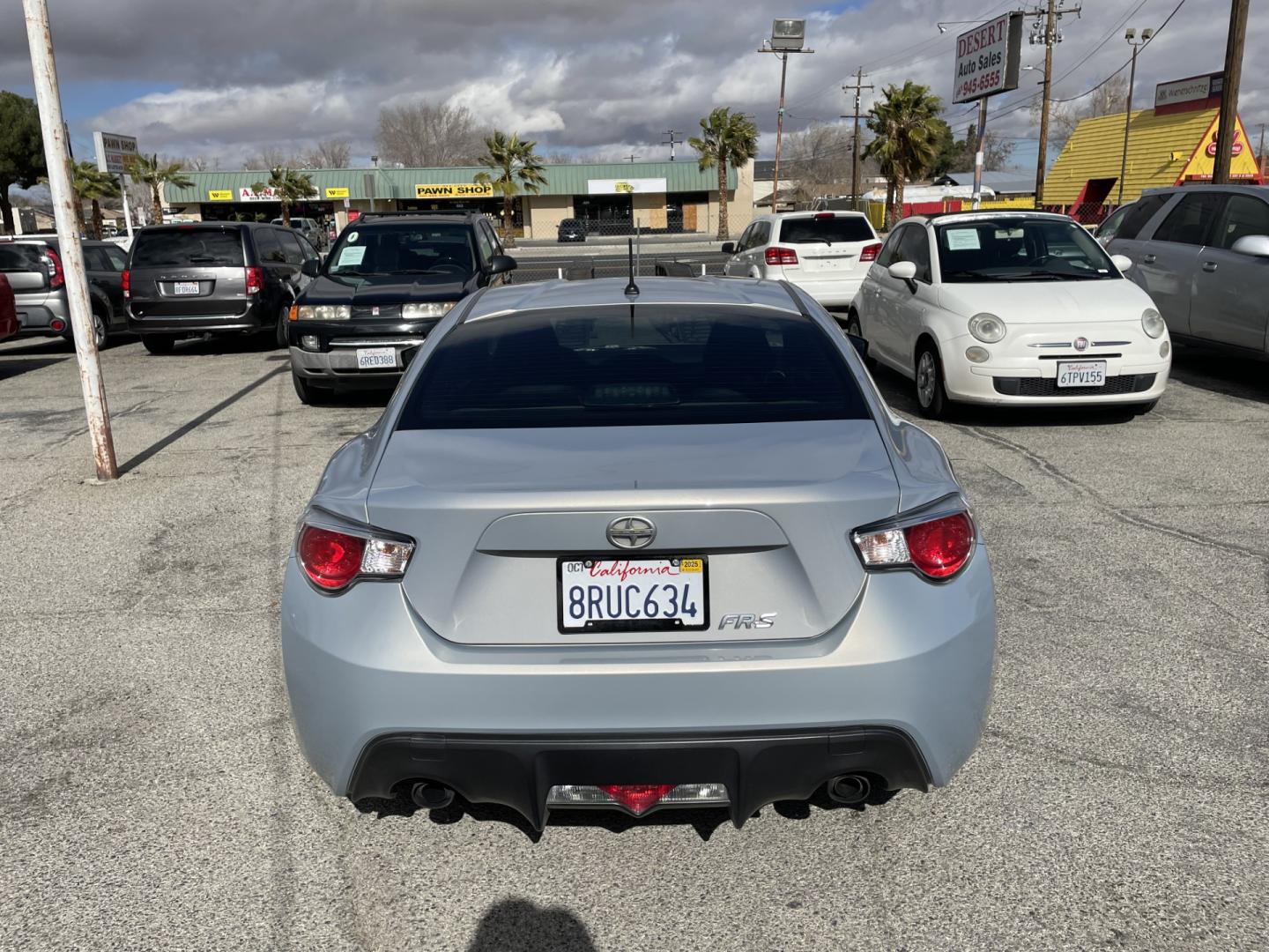 2013 Scion FR-S 6AT (JF1ZNAA15D2) with an 2.0L H4 16V engine, 6-Speed Automatic transmission, located at 44356 Date Ave., Lancaster, CA, 93534, (661) 945-6555, 34.688919, -118.139374 - Photo#3